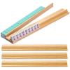 4-Piece Non-Slip Portable Wooden Mahjong Tile Racks view 1