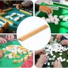 4-Piece Non-Slip Portable Wooden Mahjong Tile Racks view 4