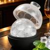 Ice Cube Molds for Freezer - Novel Round Silicone Football Shaped Molds view 3