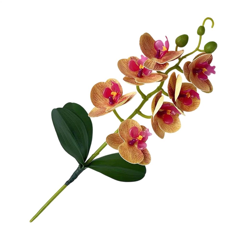 Artificial Phalaenopsis Orchid Vase Decoration