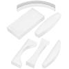EXAOMBLE Optical Glass Prism Set with 6 Concave and Convex Lenses, Compact and Portable, for Physics Classes and School Science Experiments view 1