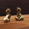 Small Cat Figurines | Cute Brass Animal Decoration view 3