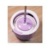 Spin Mop with Adjustable Handle, 360° Swivel Head, Automatic Wringer and 2 Microfiber Heads view 4