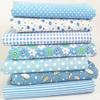 Cotton Fabric Squares for Quilting and Crafting, 25 x 25 cm, Pack of 35 (Blue) view 2