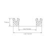 Radial Hydraulic PU Lip Seal for Cylinder Piston Bore/Shaft, 2-Pack (80 × 105 × 12 mm) view 2