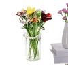 Crystal Glass Flowers with Mini Vase, 2.17 x 1.02 in, Portable Tabletop Decor view 1