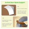 2-Piece 3D Foam Door Arch Kit, Pre-Bent Semicircular Trim, 17 x 17 x 17 cm view 2