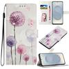 BLOTECH PU Leather Wallet Case for Moto Edge 70 Fusion 5G, Flip Cover with Magnetic Button, 3 Card Slots and Wrist Strap, Taraxacum mongolicum view 4