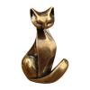 Cat Brass Statue view 1