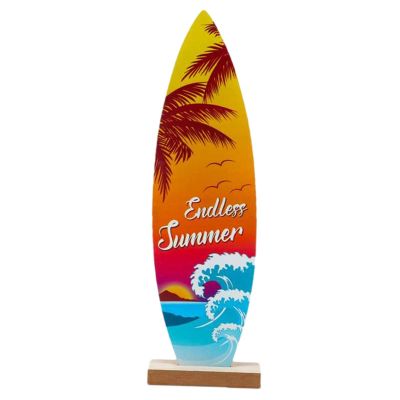 gifyym Surfboard Tabletop 8.27 x 2.36 Inches Wood Decor