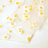 Embroidered Lace Mesh Fabric with Floral Daisy Pattern for Bridal Wedding Dress view 1