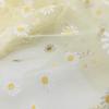 Embroidered Lace Mesh Fabric with Floral Daisy Pattern for Bridal Wedding Dress view 2