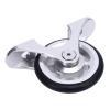 POENVFPO Folding Bike Fender Roller Wheel Easy Wheel, Lightweight Aluminum Alloy Accessory, Smooth Surface, for Multiple Folding Bike Models (Silver) view 3