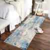 Siunwdiy Washable Runner Rug 60 x 260 cm, Non-Slip Blue Abstract Hallway Runner view 3