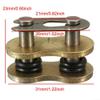 Getdoublerich Motorcycle Chain Master Links with O-Rings, Gold-Tone Stainless Steel, 4-Pack view 4