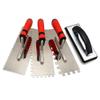 Agmoctz Stainless Steel Square-Notch Trowel Set, Grout Float and Sponges view 2