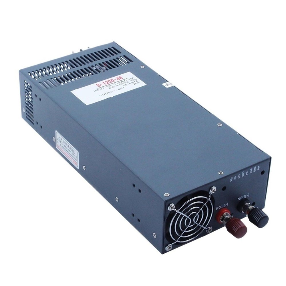 Adjustable DC Switching Power Supply, 1200 W/1000 W, 12 V/24 V/48 V, 48 V 1200 W