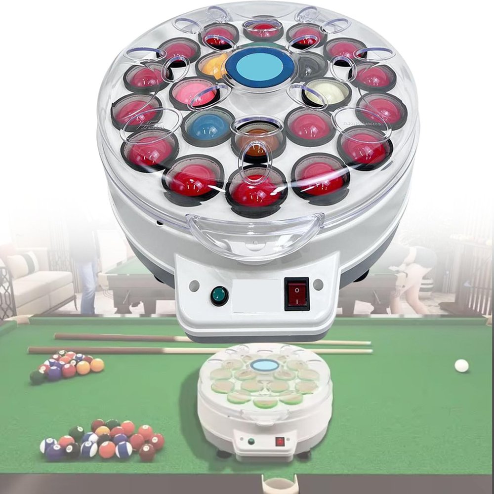 Electric Billiard Ball Cleaning Machine for Home and Professional Use