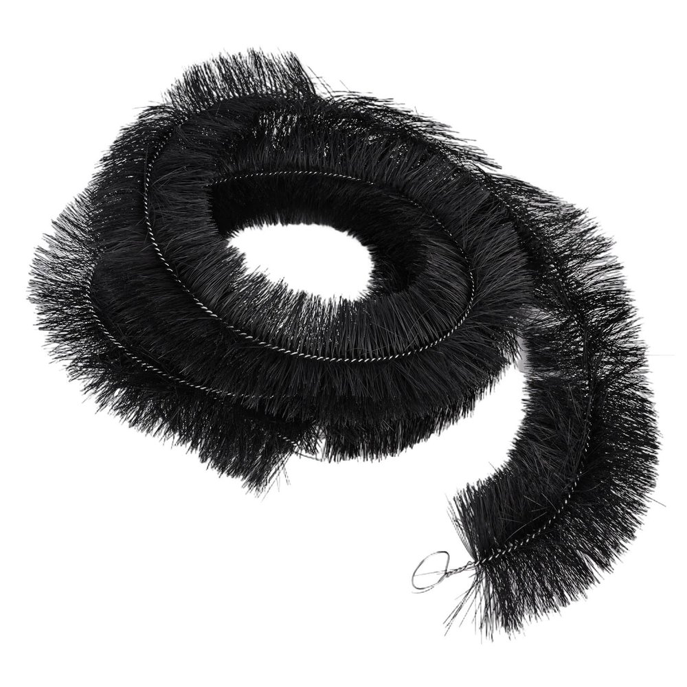 EaseSunny Gutter Guard Brush, 4 m, Stainless Steel, Black