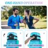 Motswedi 1.5L Water Bottle with Time Markings and Filter, Blue & Purple view 4