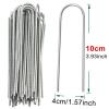 U-Type Garden Staples, Galvanized Landscape Pins, 30-Piece Set view 2