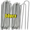 U-Type Garden Staples, Galvanized Landscape Pins, 30-Piece Set view 3