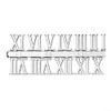 Roman and Arabic Numerals Clock Parts for DIY Wall Clock Projects (Silver Roman) view 1
