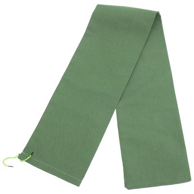 Empty Canvas Sandbag for Flood Protection with Drawstring, Green