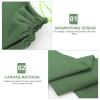Empty Canvas Sandbag for Flood Protection with Drawstring, Green view 3