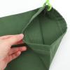 Empty Canvas Sandbag for Flood Protection with Drawstring, Green view 4