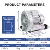High-Pressure Regenerative Vortex Blower, 250 W/380 V view 2