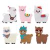 Dermalyx 6-Piece Llama Iron-On Patches for Kids view 1