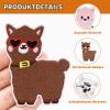 Dermalyx 6-Piece Llama Iron-On Patches for Kids view 3
