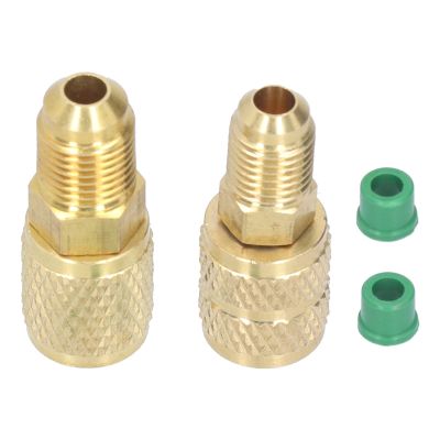 R410 to R22 Adapter 1/4 SAE | High-Voltage AC Conversion Head for HVAC/Refrigeration Applications | Brass Fitting, Easy Installation