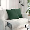 HGBNMER 2-Piece 50 x 50 cm Dark Green Corduroy Sofa Cushions view 1