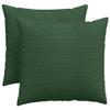 HGBNMER 2-Piece 50 x 50 cm Dark Green Corduroy Sofa Cushions view 2