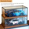 Large Transparent Acrylic Cube with Solid Wood Base, Dustproof Display Case for Toys, Trophies, and Gifts, Easy Assembly view 4