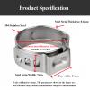 50 Stainless Steel PEX Cinch Rings, 7 mm Wide, for PEX Tube Connections and Industrial Applications, 22.4–25.6 (23.3–26.5 mm) view 2