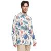 Men's Sun Protection Hoodie Rash Guard, Long Sleeve, UPF 50+, Christmas Pattern, S–XXL view 1