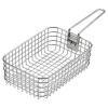 Pugermering Frying Basket for French Fries and Chicken, Foldable Handle, Indoor and Outdoor Use, Frying Basket with Strainer view 1