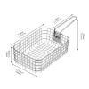 Pugermering Frying Basket for French Fries and Chicken, Foldable Handle, Indoor and Outdoor Use, Frying Basket with Strainer view 2