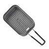 Pugermering Frying Basket for French Fries and Chicken, Foldable Handle, Indoor and Outdoor Use, Frying Basket with Strainer view 4