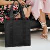 6-Bottle Wine Bag with Compartments, Nonwoven Fabric, Black view 4