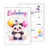 WBdesignz 12-Pack Cute Panda Birthday Invitation Cards view 1