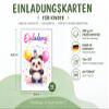 WBdesignz 12-Pack Cute Panda Birthday Invitation Cards view 3