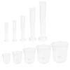 GETAJGHSD Plastic Graduated Cylinder Set with Precise Mixing and Stable Base view 1