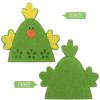 TINEASUR Decorative Easter Egg Covers, 4 Chick-Shaped Fabric Pieces view 3