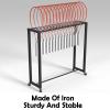 Portable Badminton Racket Storage Cart with Wheels, Holds 15 Rackets, for Schools, Clubs, and Garages (Rack Only) view 4