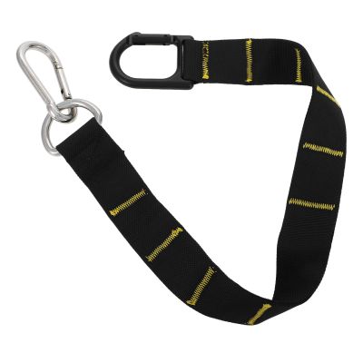 GAROZATION Adjustable Nylon and Iron Training Straps for Portable Sled Pulling, Black