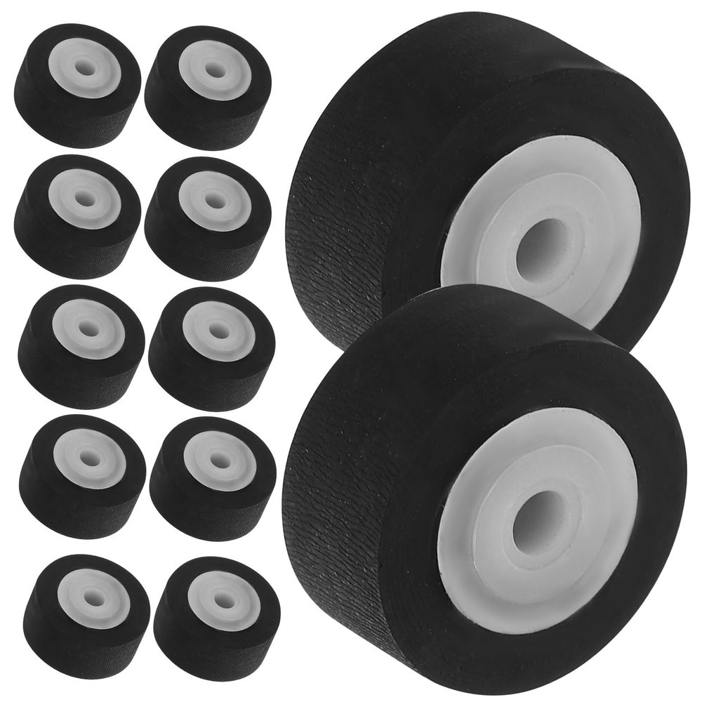 Amosfun Cassette Player Pressure Rollers, 12-Pack, 11.5 mm, Ball-Bearing Rollers for Tape Recorder and Radio Tape Repair and Maintenance